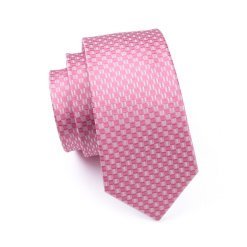 Designer Pink Check Tie