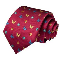 Men Accessories Multi Butterfly Silk Ties Set With Handkerchief Cufflinks Ivan Troy1