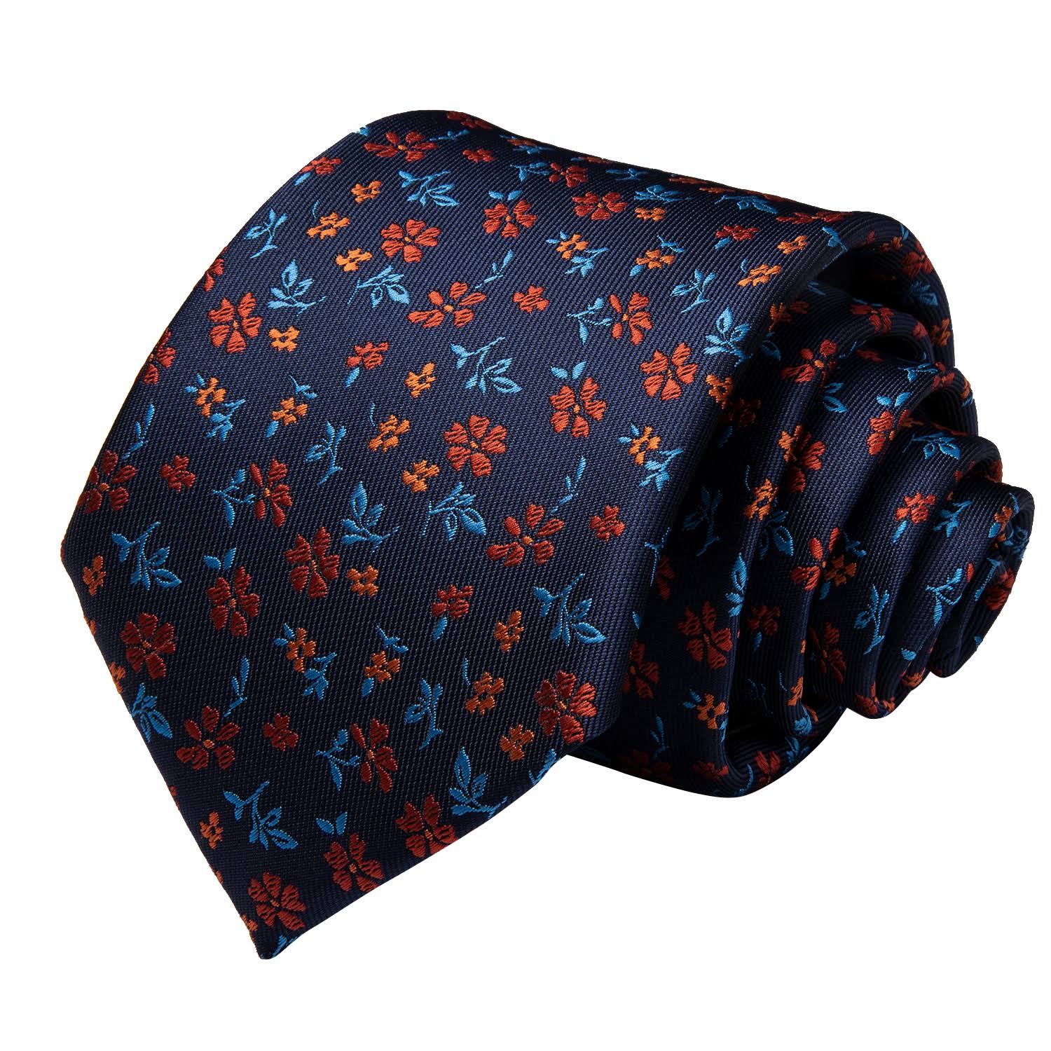 Multi Flower Silk Ties Set With Handkerchief Cufflinks Ivan Troy