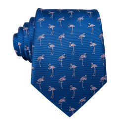 Stylish Pink Flamingo Tie Set