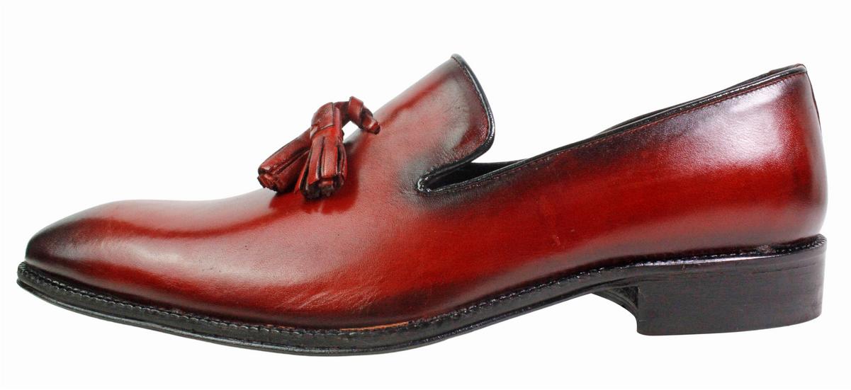 Red Tassel Loafers for Men's