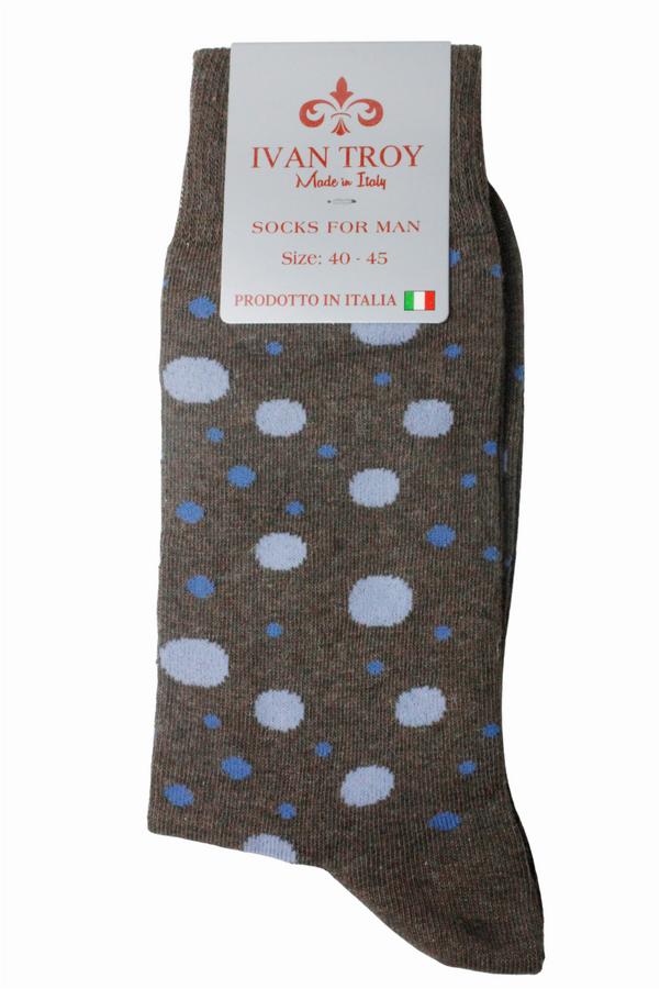 Light Blue Dote Socks for Men