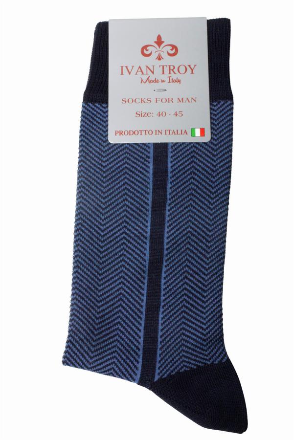 Blue Stripe Men's Socks