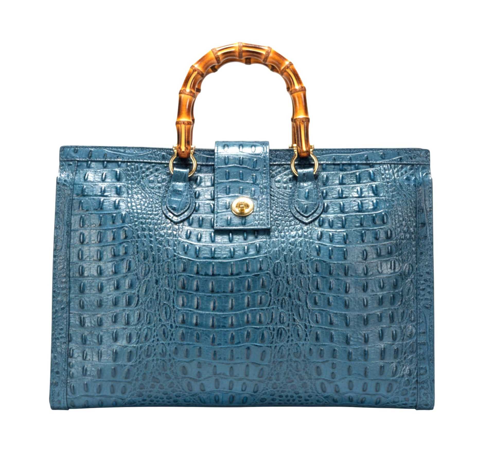 Women’s Handbag Designer Italian Leather – Nora Blue